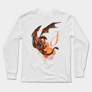 Drachen Buchstabe J Long Sleeve T-Shirt